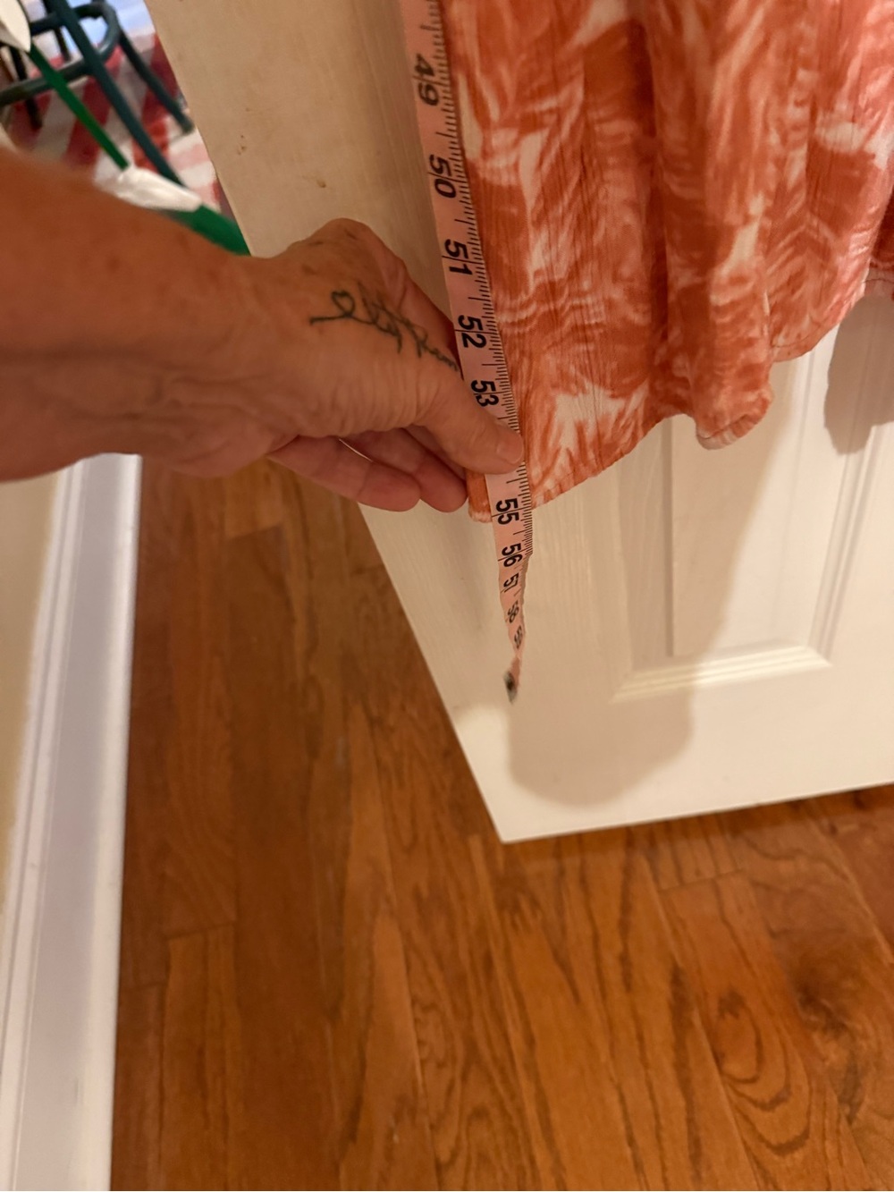 dip Coral Pink Tropical-Leaf Maxi Dress - Picture 5 of 6